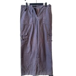 New York & Company Purple Cargo Maxi Skirt Women’s Utility Pocket Boho Y2K Style